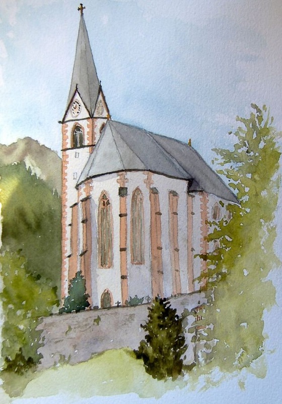Painting en plein air in&nbsp;Austria